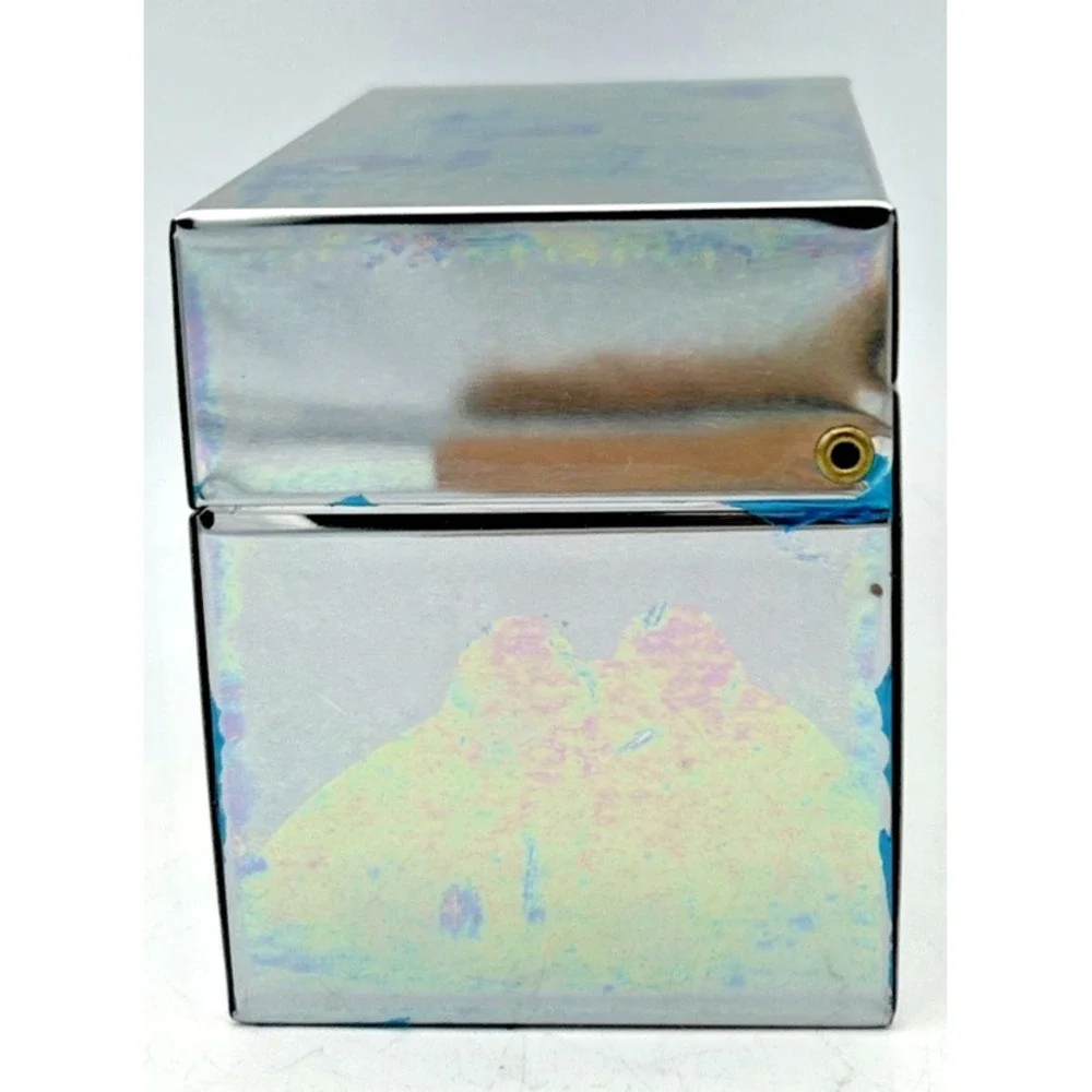 VTG Decorative All Metal Recipe Box Cheinco In Box NOS 5 1/8L X 2 7/8W X 3 5/8 H